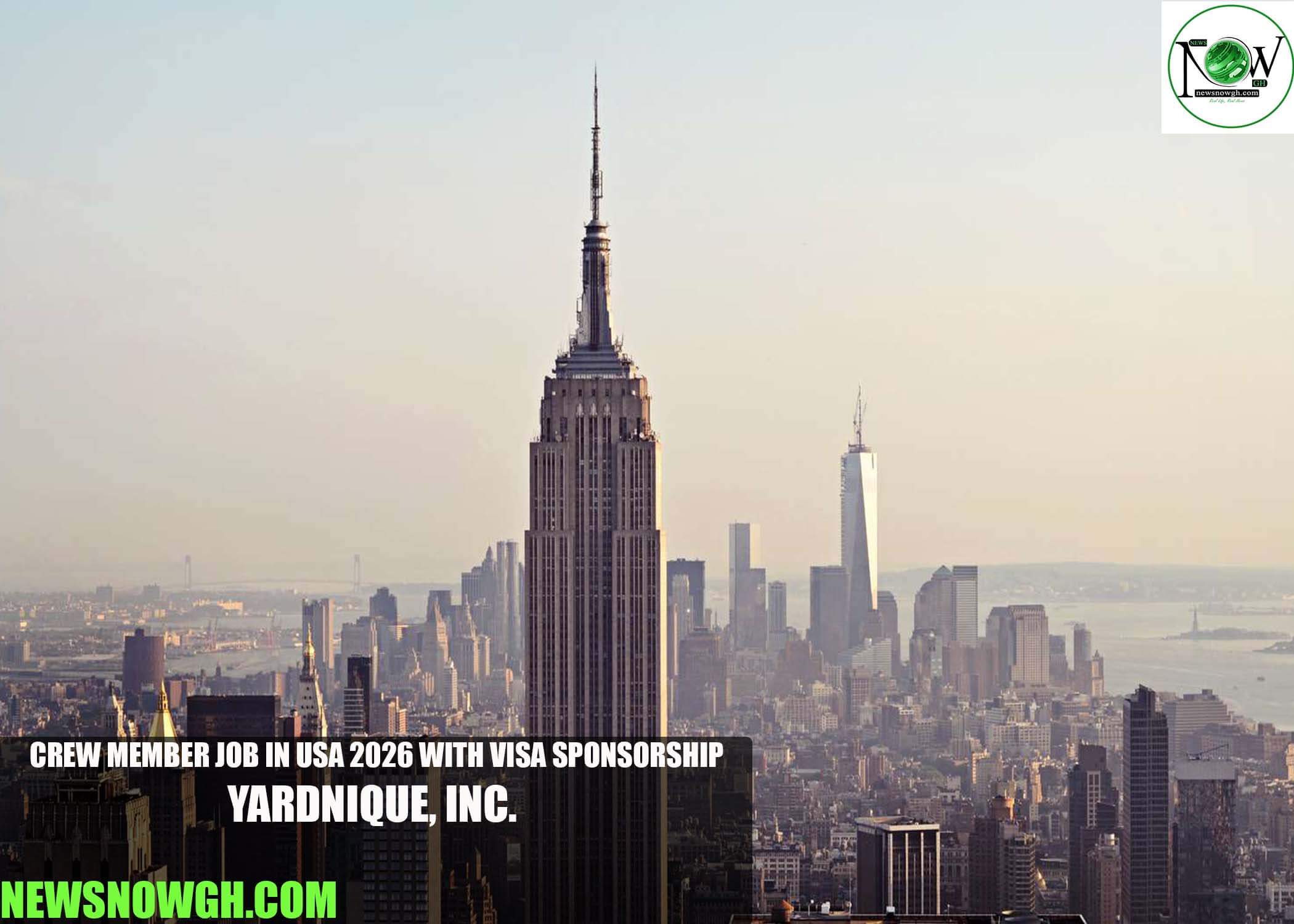 Crew Member Job in USA 2026 with Visa Sponsorship | YardNique, Inc.