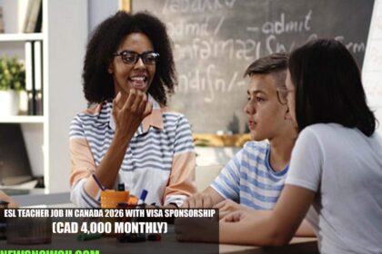 ESL Teacher Job in Canada 2026 with Visa Sponsorship