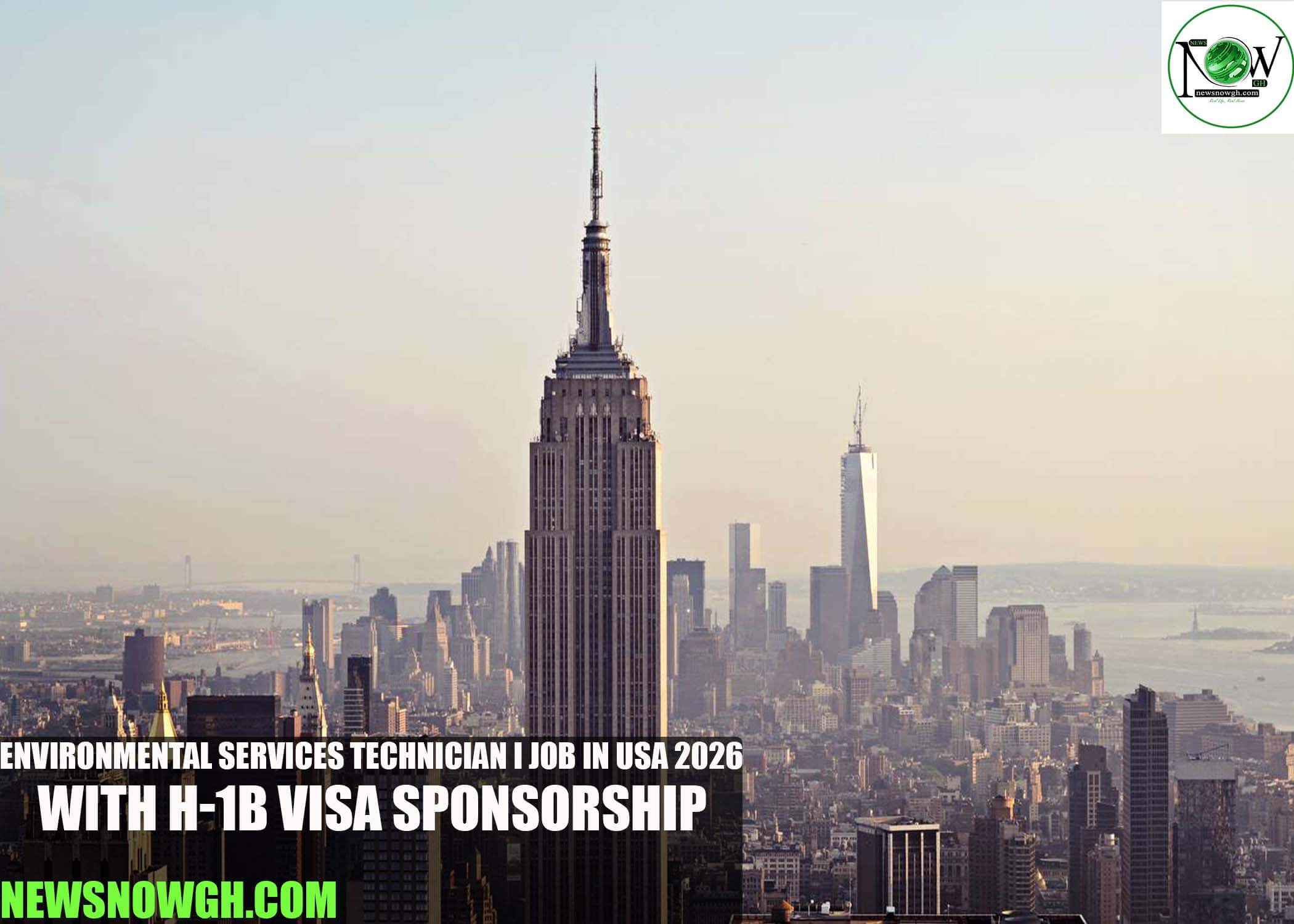 Environmental Services Technician I Job in USA 2026 with H-1B Visa Sponsorship