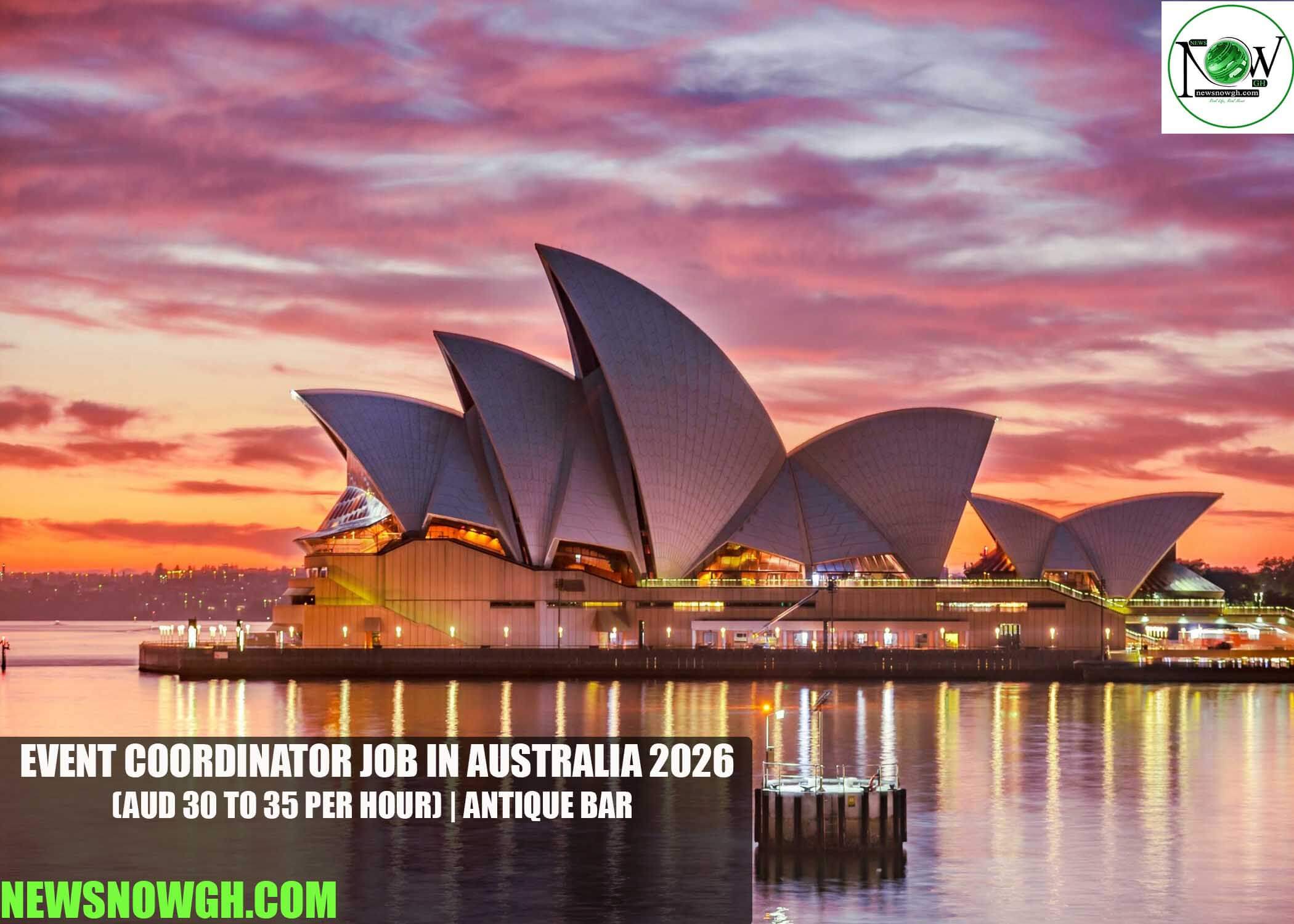 Event Coordinator Job in Australia 2026 | Antique Bar