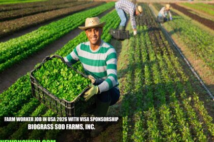 Farm Worker Job in USA 2026 with Visa Sponsorship | BioGrass Sod Farms, Inc.