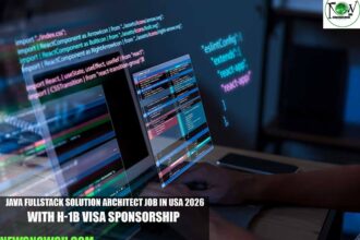 Java Fullstack Solution Architect Job in USA 2026 with H-1B Visa Sponsorship