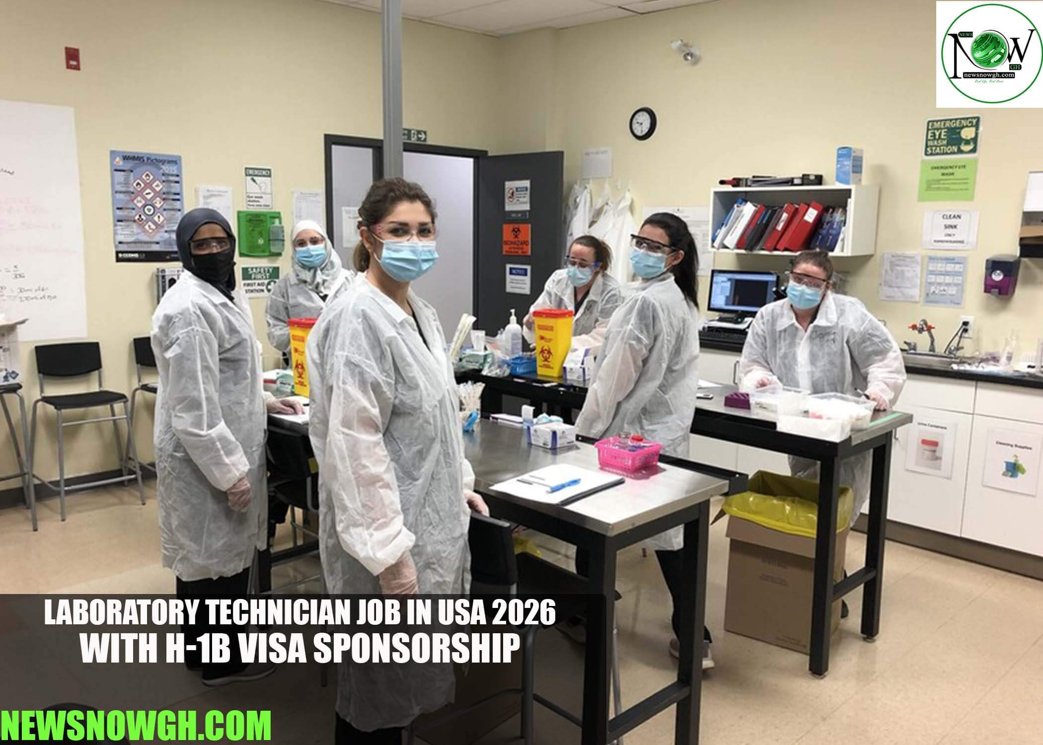 Laboratory Technician Job in USA 2026 with H-1B Visa Sponsorship