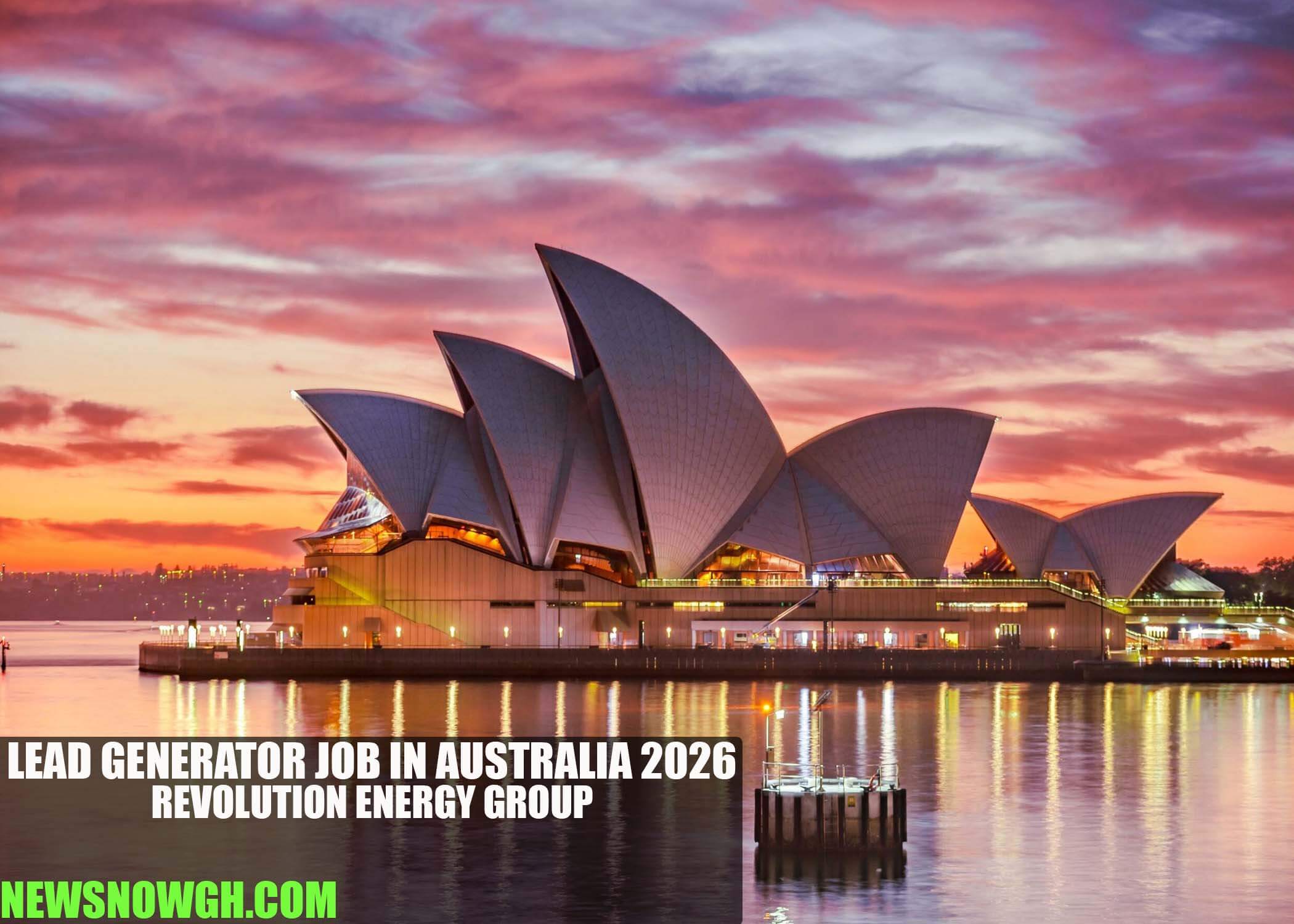 Lead Generator Job in Australia 2026 | Revolution Energy Group