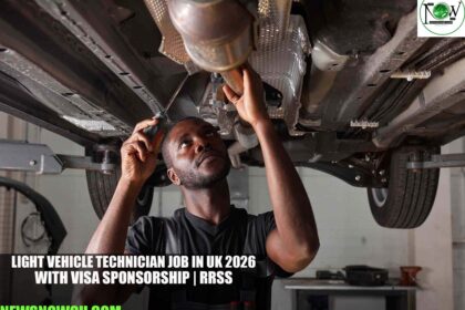 Light Vehicle Technician Job in UK 2026 with Visa Sponsorship | RRSS