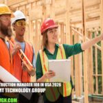 MEP Construction Manager Job in USA 2026 | JMT Technology Group