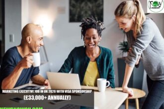 Marketing Executive Job in UK 2026 with Visa Sponsorship