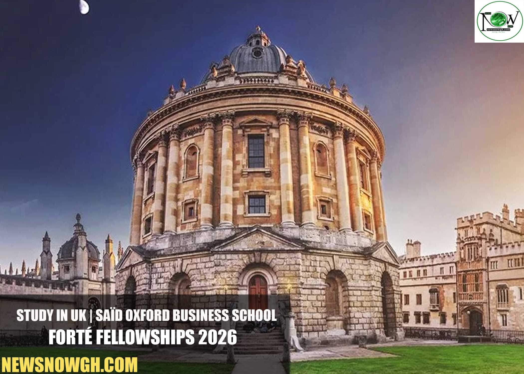 Saïd Oxford Business School Forté Fellowships