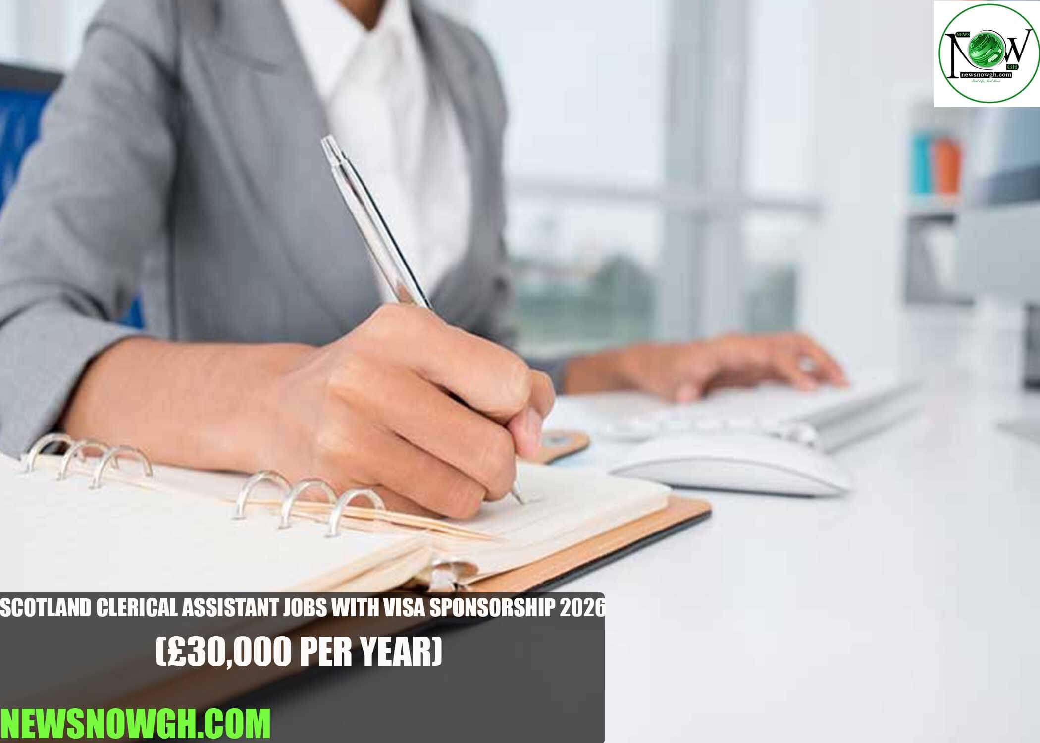 Scotland Clerical Assistant Jobs with Visa Sponsorship