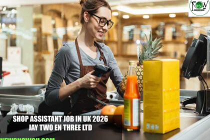 Shop Assistant Job in UK 2026 | JAY TWO EN THREE LTD