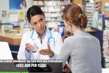UK Clinical Pharmacist Job 2026 with Visa Sponsorship