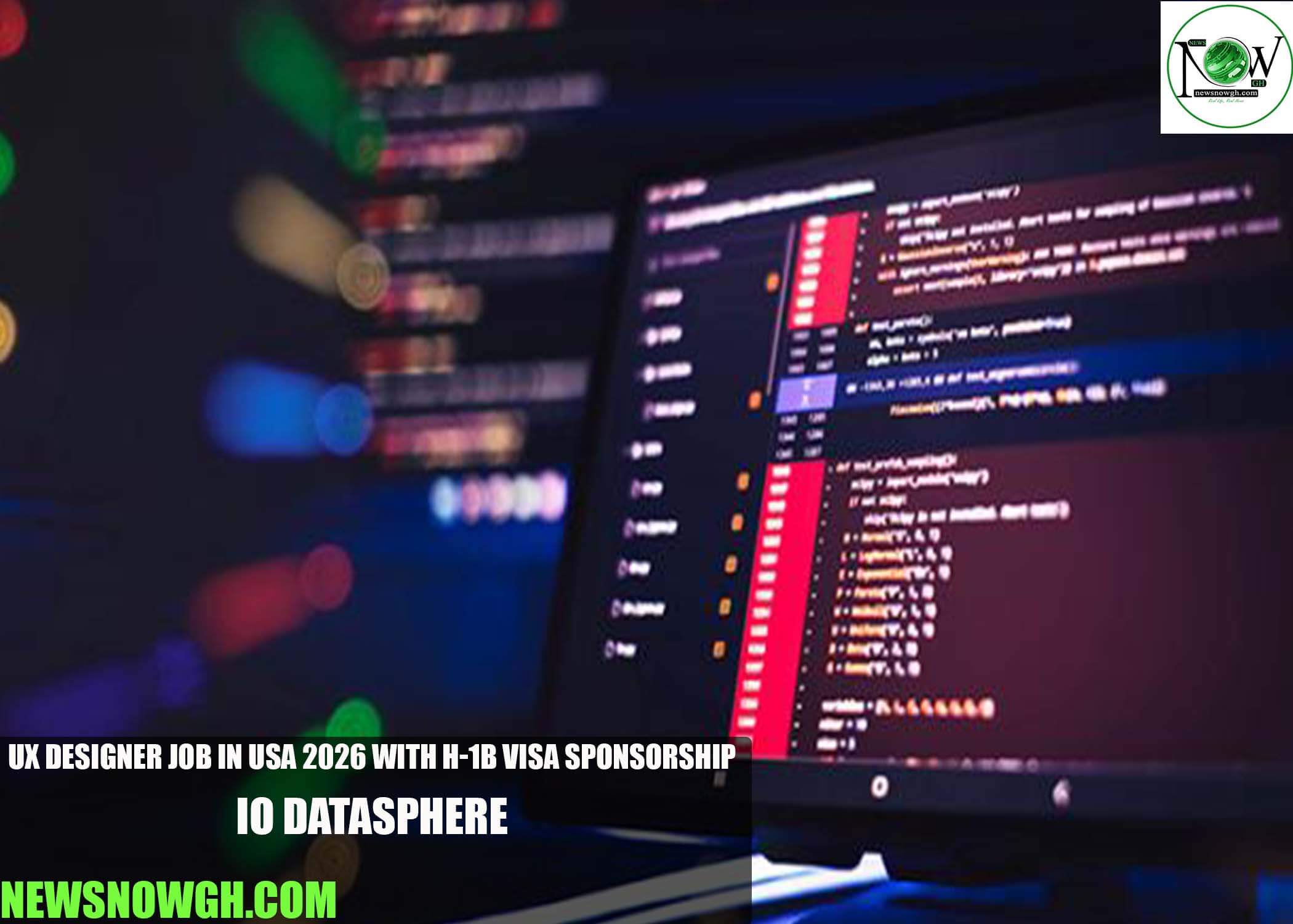 UX Designer Job in USA 2026 with H-1B Visa Sponsorship | IO Datasphere