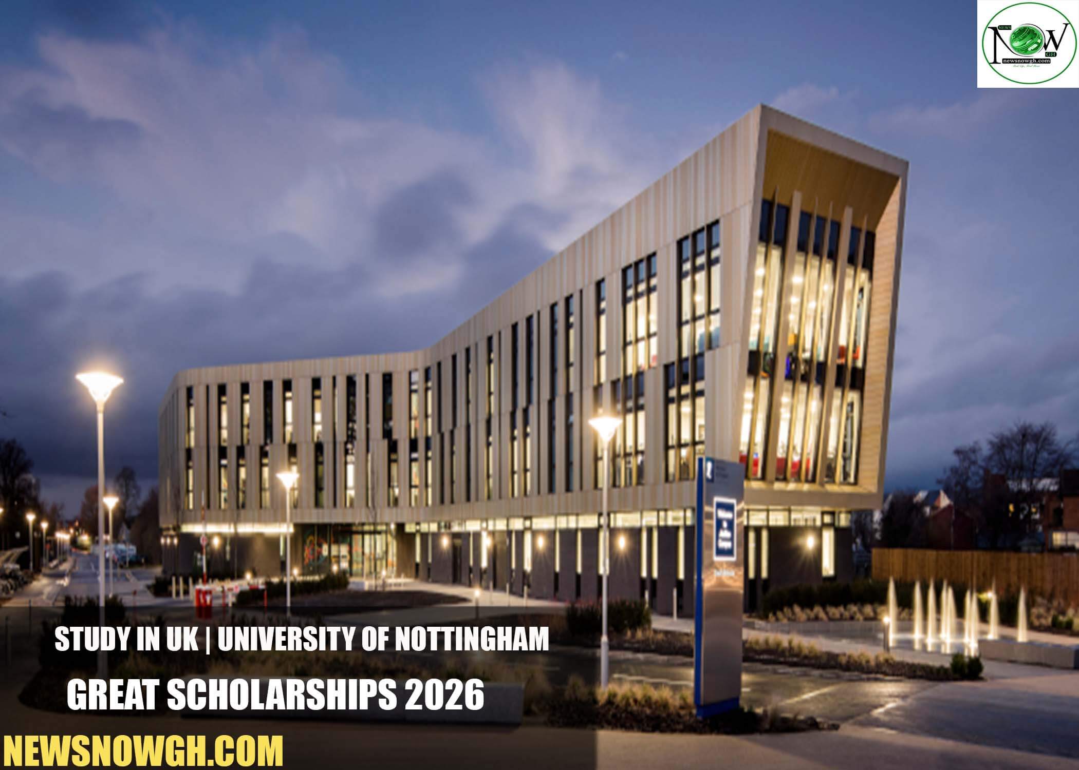 University of Nottingham GREAT Scholarships