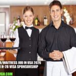 Waiter/Waitress Job in USA 2026 with H-2B Visa Sponsorship