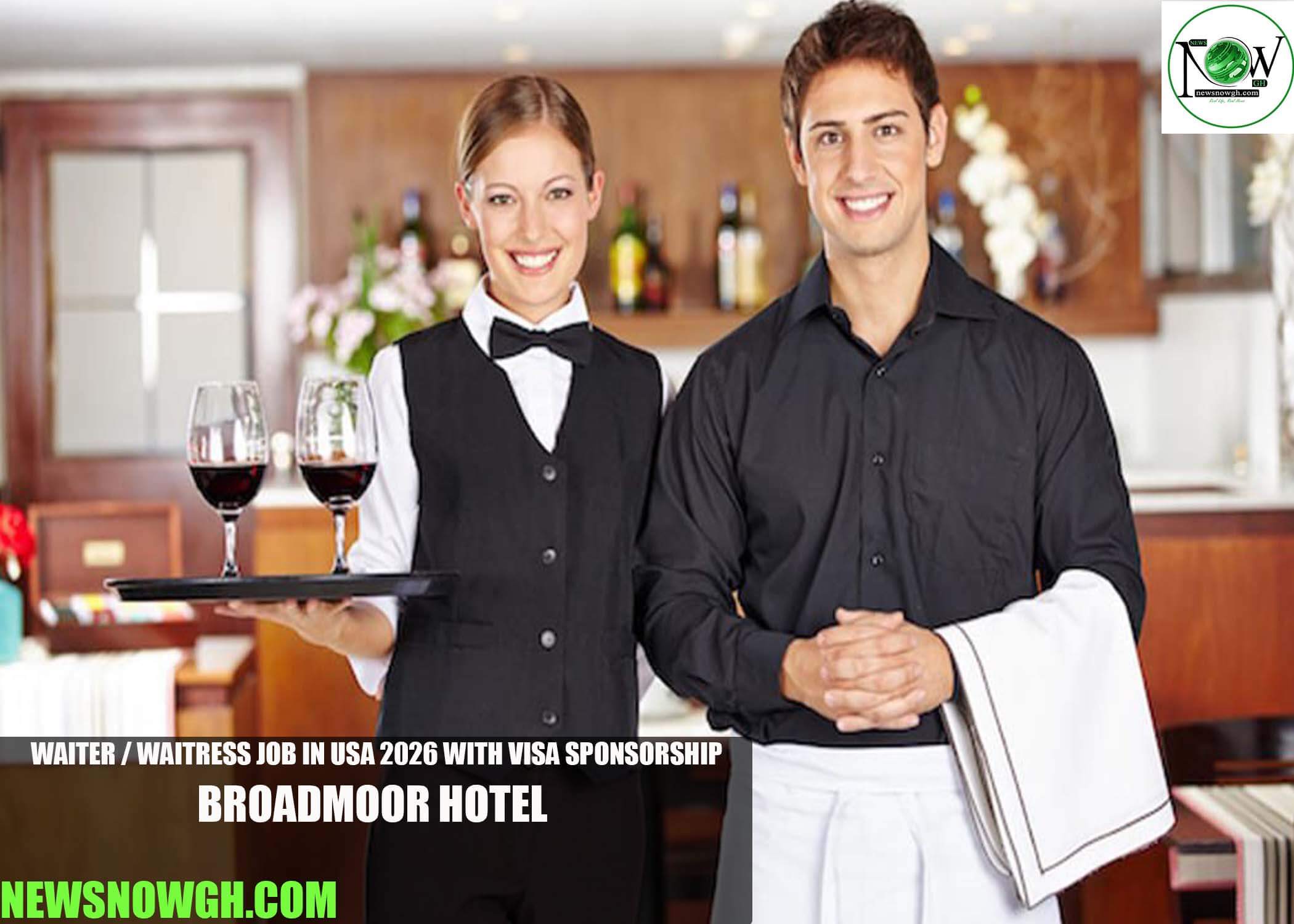 Waiter / Waitress Job in USA 2026 with Visa Sponsorship | Broadmoor Hotel