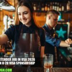 Bartender Job in USA 2026 with H-2B Visa Sponsorship