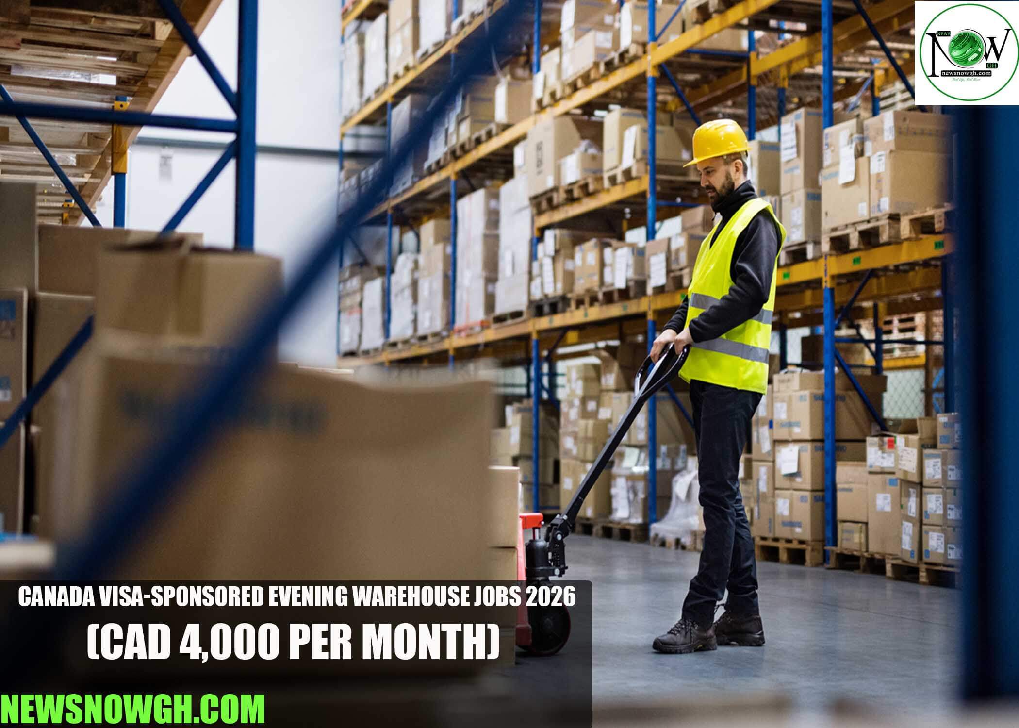 Canada Visa-Sponsored Evening Warehouse Jobs