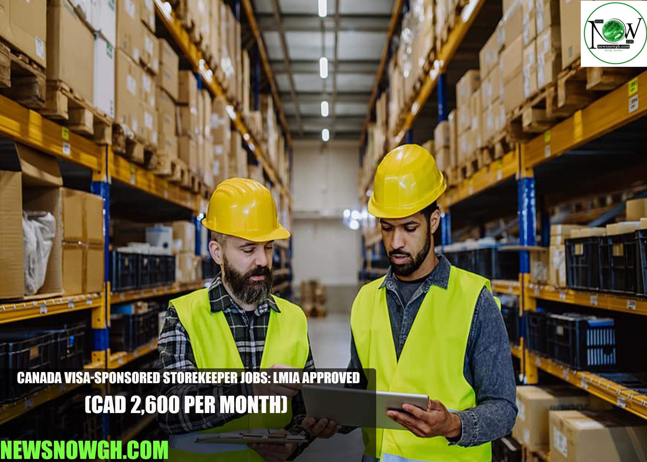 Canada Visa-Sponsored Storekeeper Jobs