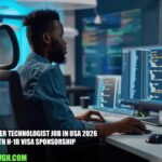 Data Center Technologist Job in USA 2026 with H-1B Visa Sponsorship