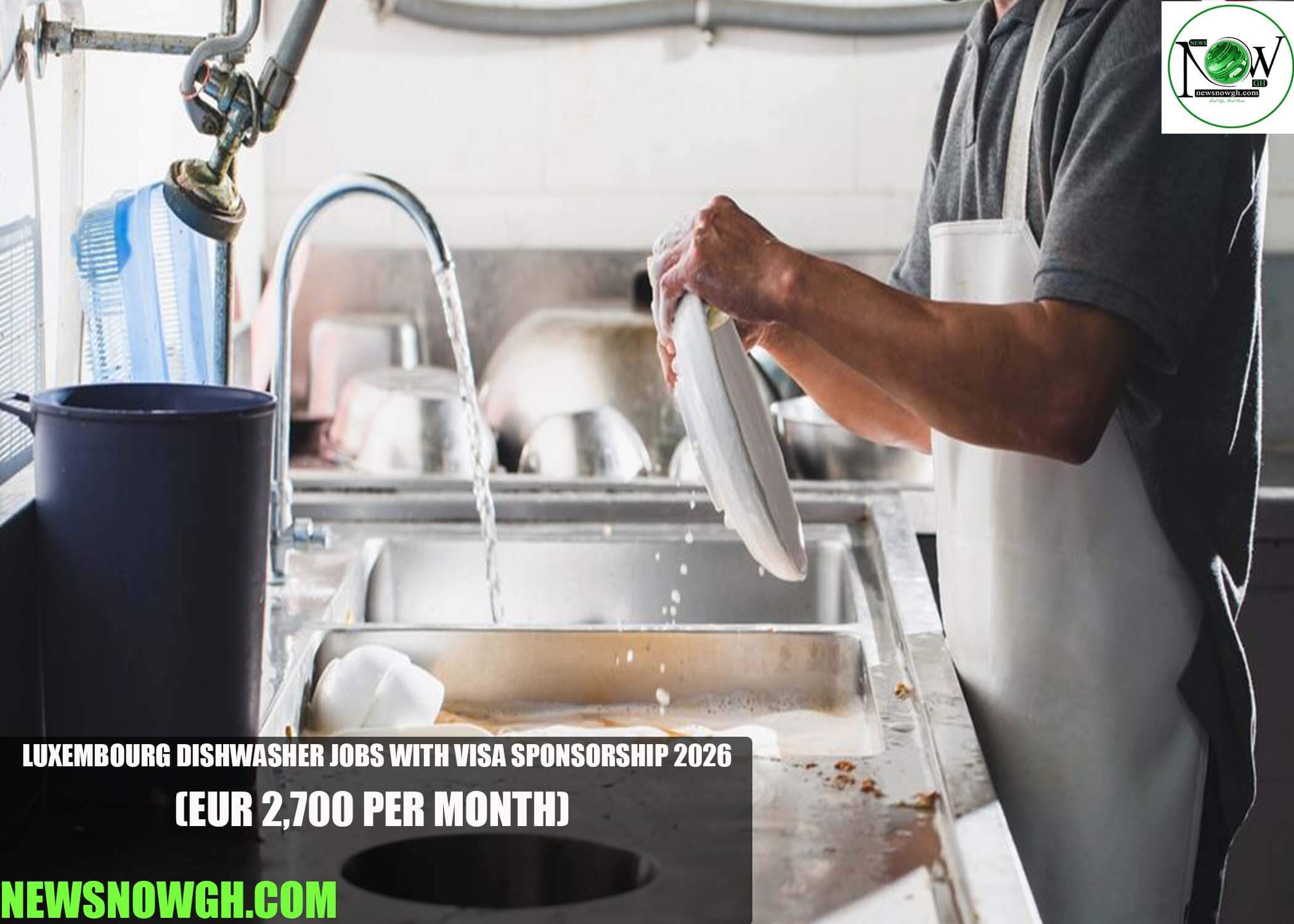 Luxembourg Dishwasher Jobs with Visa Sponsorship 2026