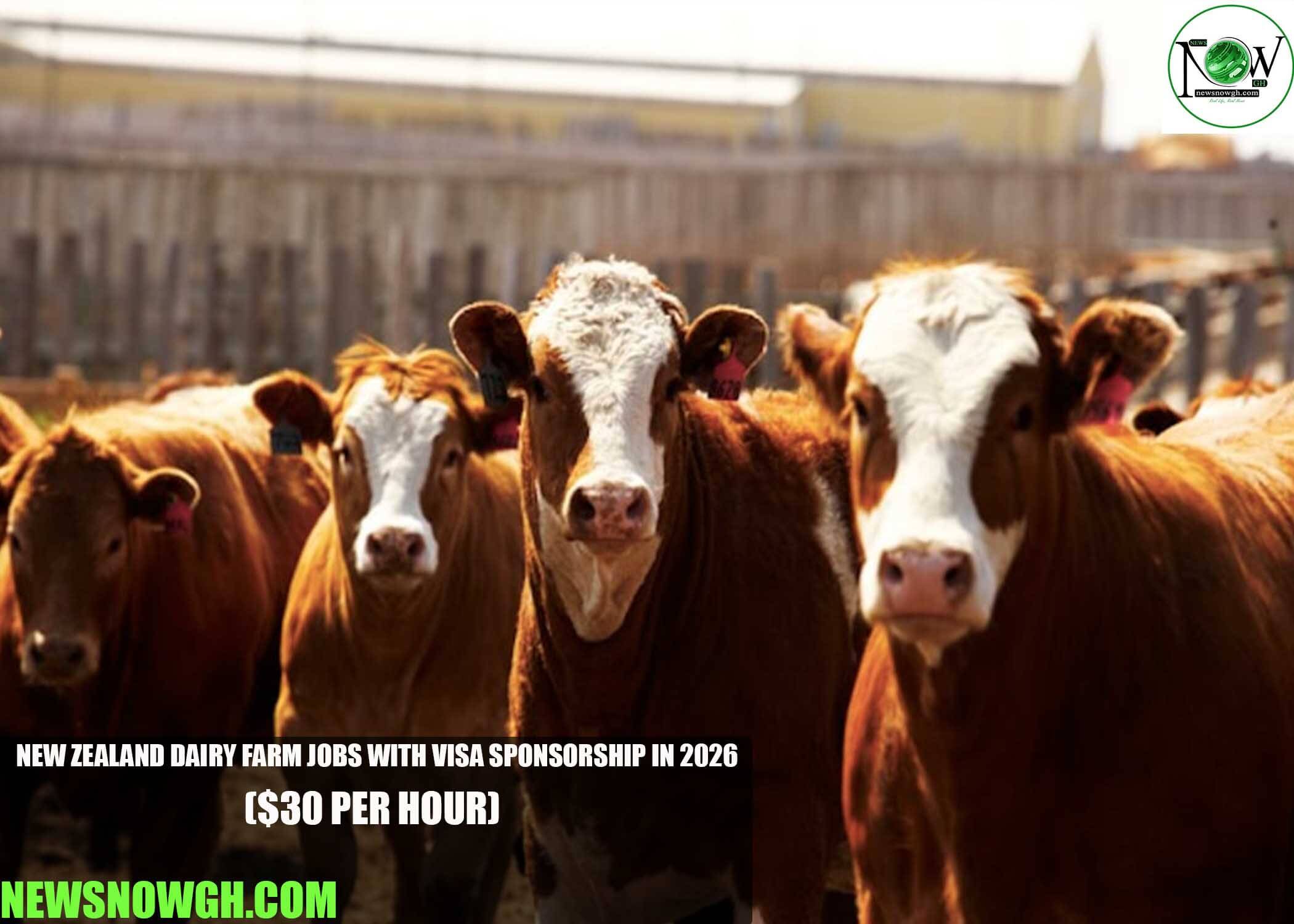 New Zealand Dairy Farm Jobs with Visa Sponsorship