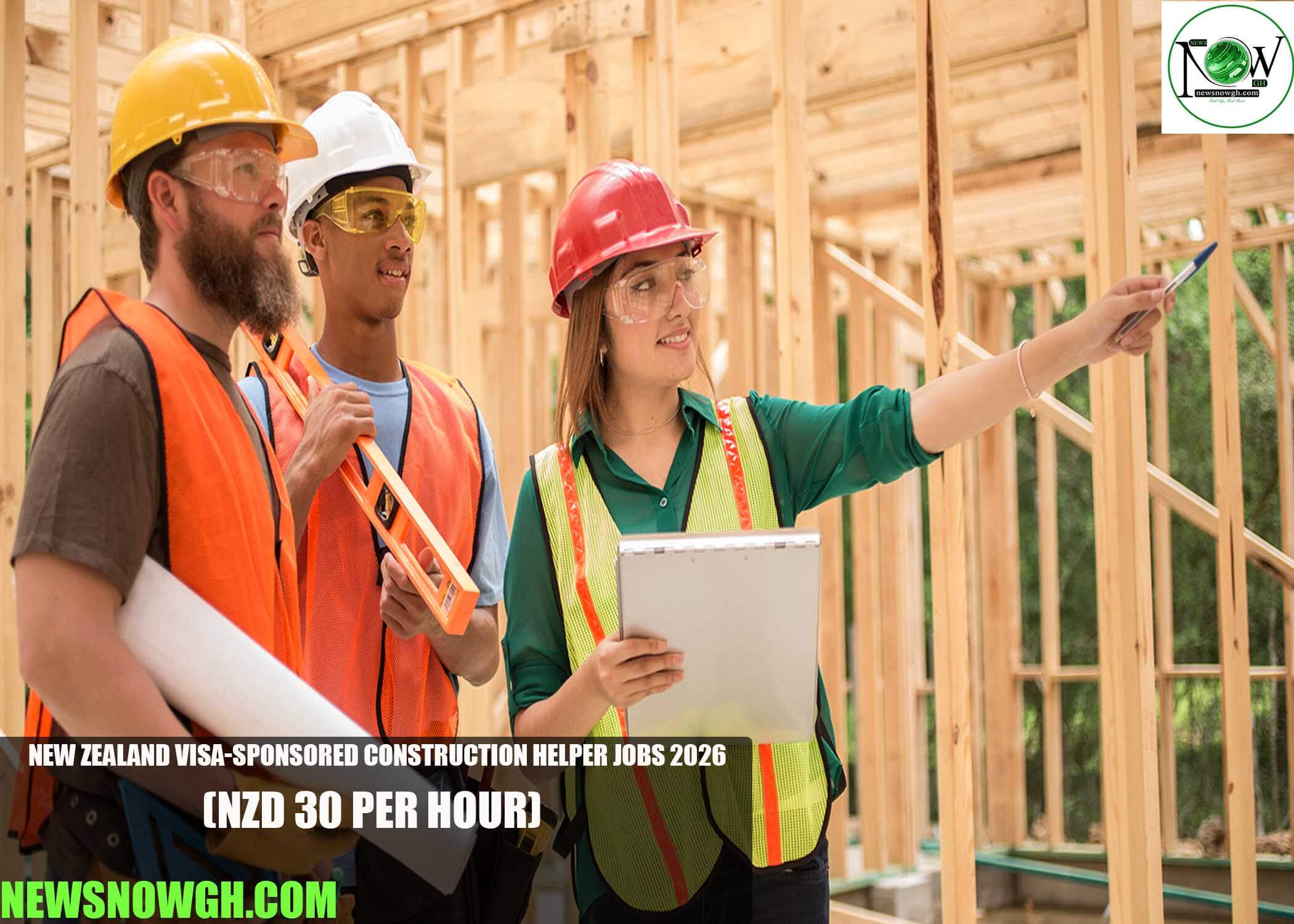 New Zealand Visa-Sponsored Construction Helper Jobs