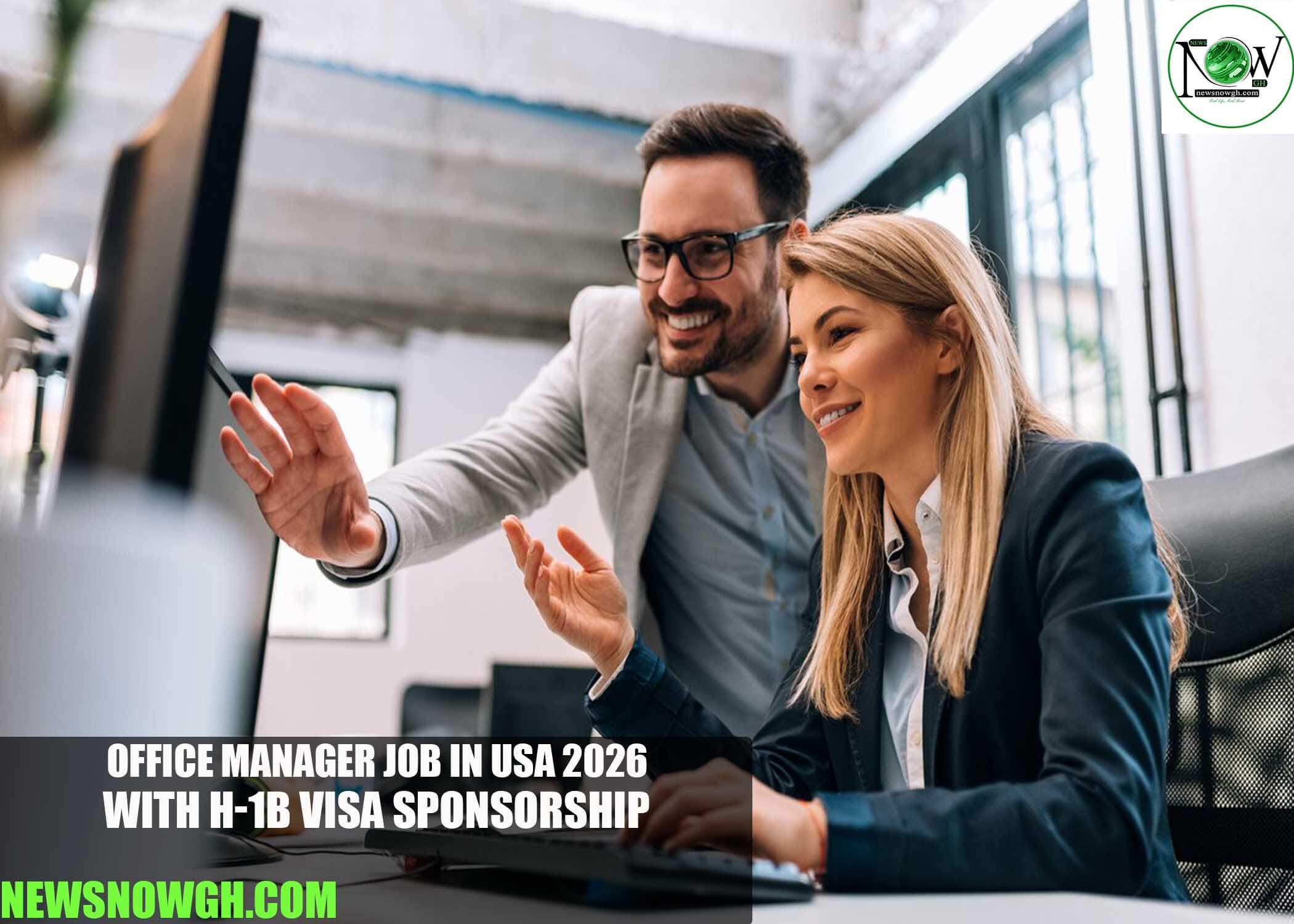 Office Manager Job in USA 2026 with H-1B Visa Sponsorship