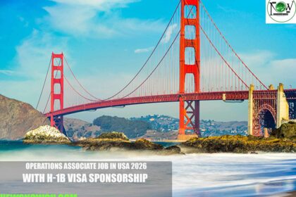 Operations Associate Job in USA 2026 with H-1B Visa Sponsorship
