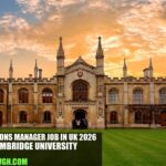 Operations Manager Job in UK 2026 | Cambridge University