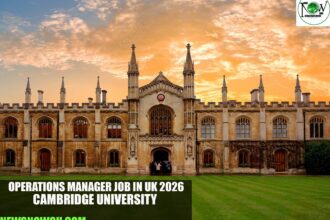 Operations Manager Job in UK 2026 | Cambridge University