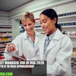 Pharmacy Manager Job in USA 2026 with H-1B Visa Sponsorship