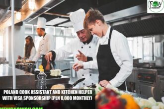 Poland Cook Assistant and Kitchen Helper Jobs