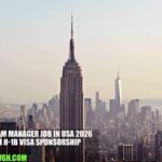 Program Manager Job in USA 2026 with H-1B Visa Sponsorship