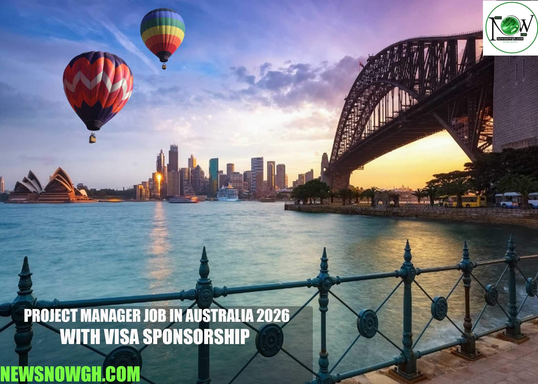 Project Manager Job in Australia 2026 with Visa Sponsorship