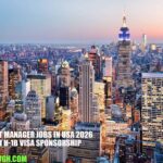 Project Manager Jobs in USA 2026 with H-1B Visa Sponsorship