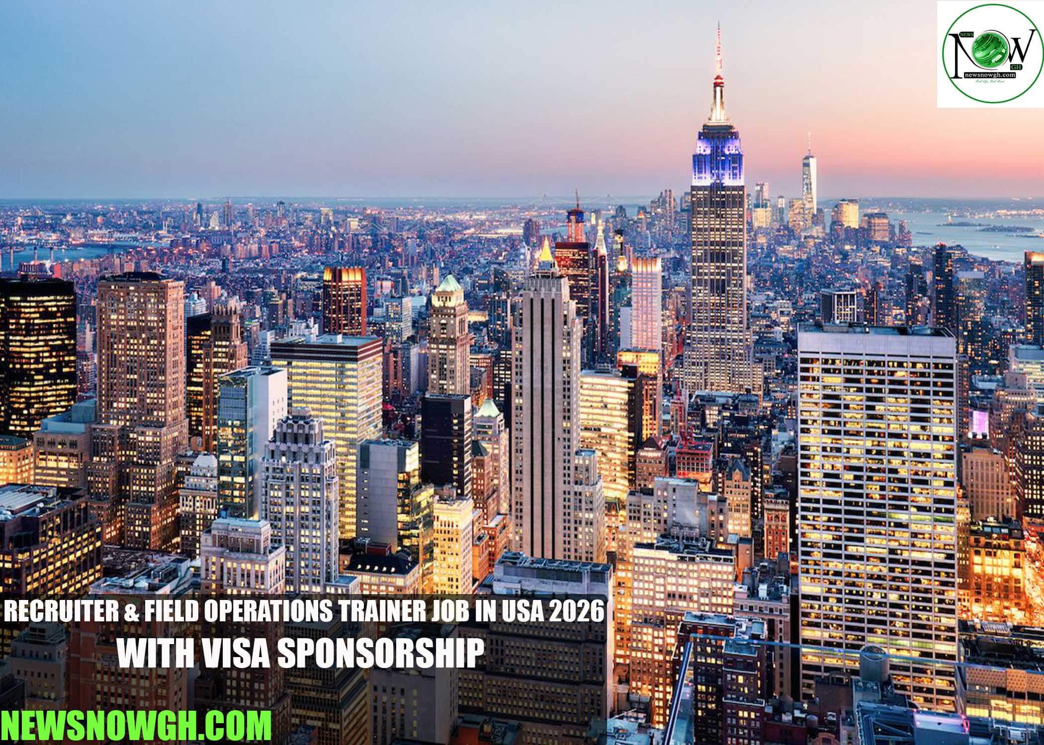 Recruiter & Field Operations Trainer Job in USA 2026 with Visa Sponsorship