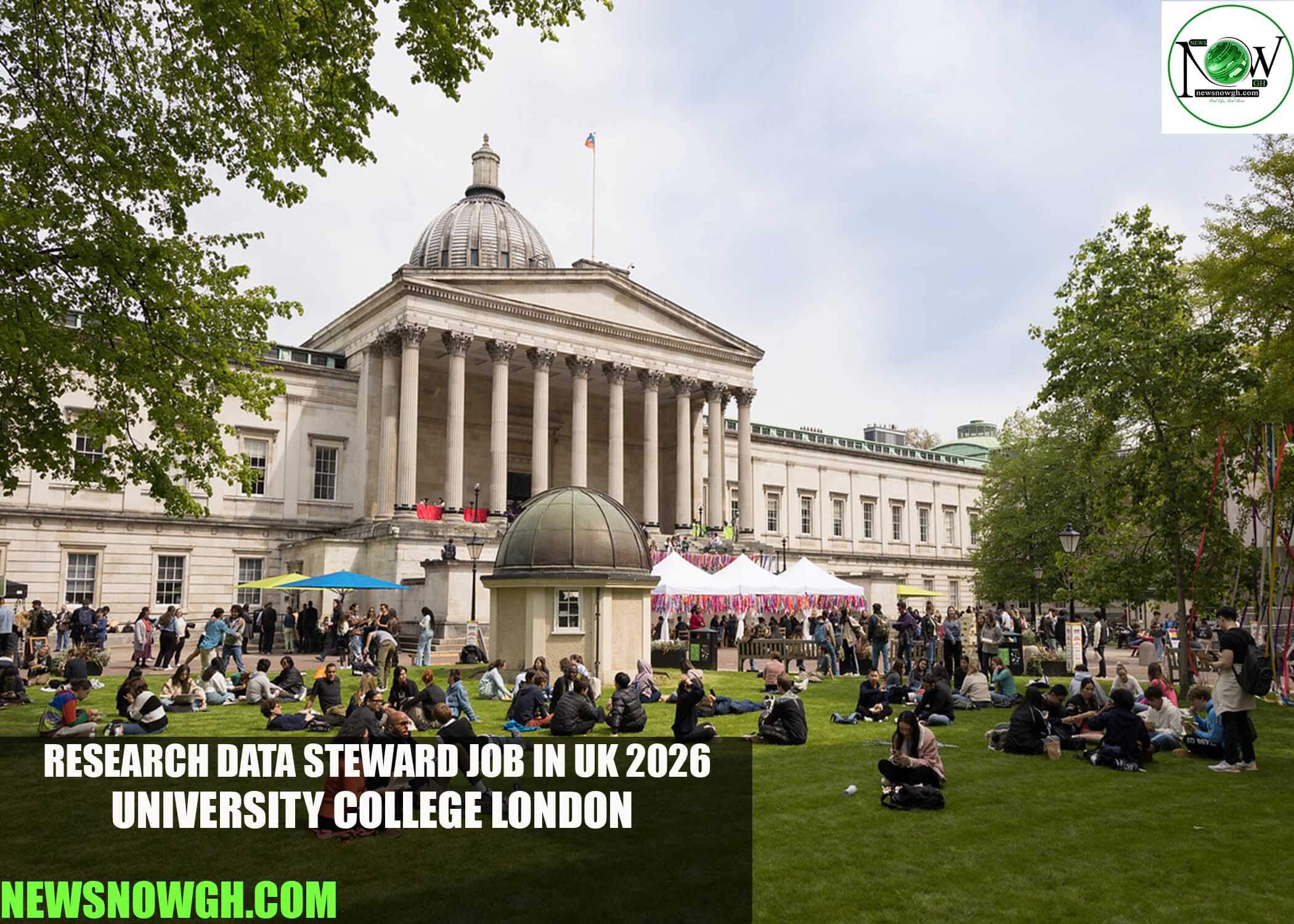 Research Data Steward Job in UK 2026 | University College London
