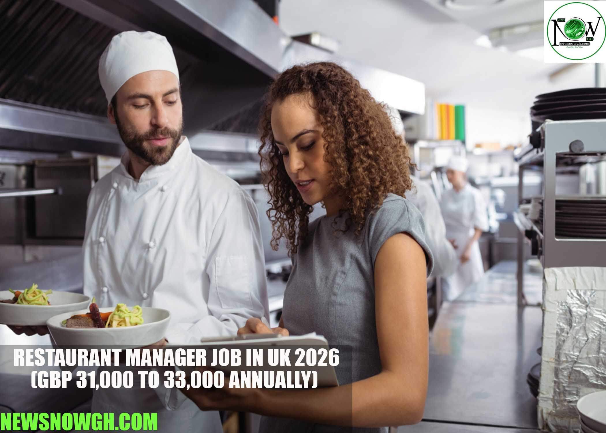 Restaurant Manager Job in UK 2026