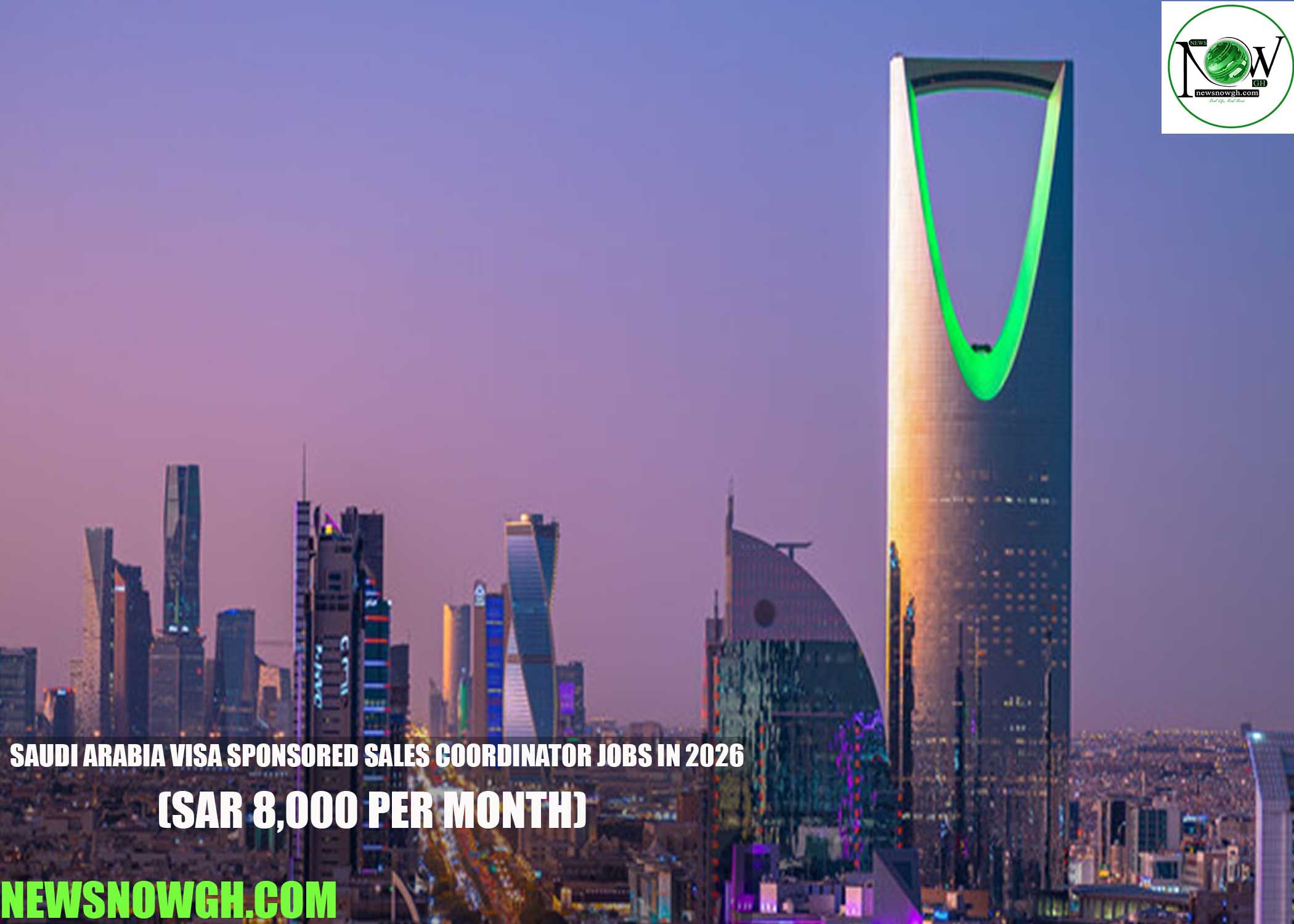 Saudi Arabia Visa Sponsored Sales Coordinator Jobs