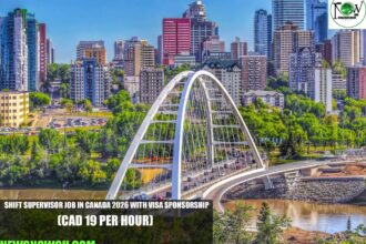 Shift Supervisor Job in Canada 2026 with Visa Sponsorship