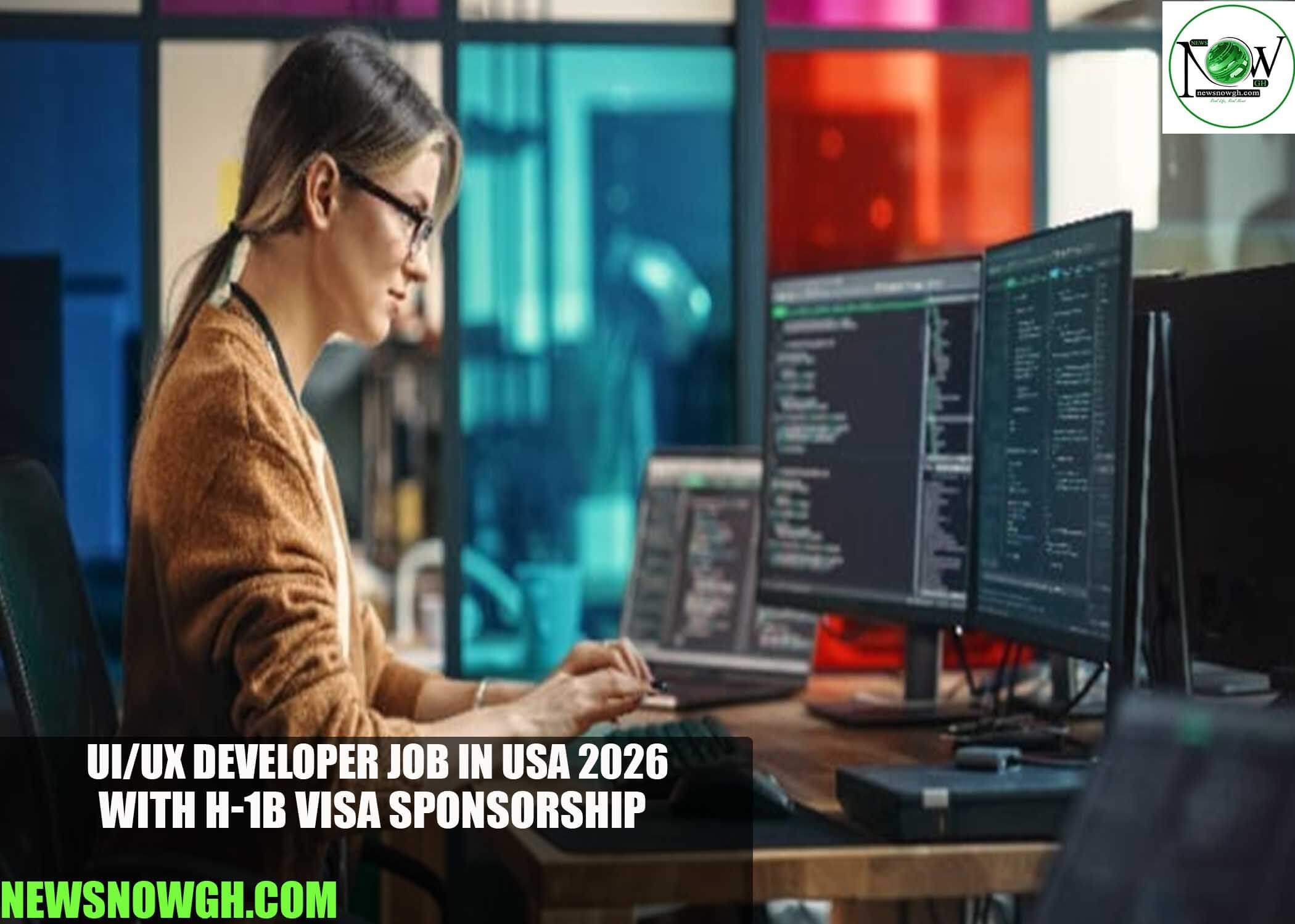 UI/UX Developer Job in USA 2026 with H-1B Visa Sponsorship