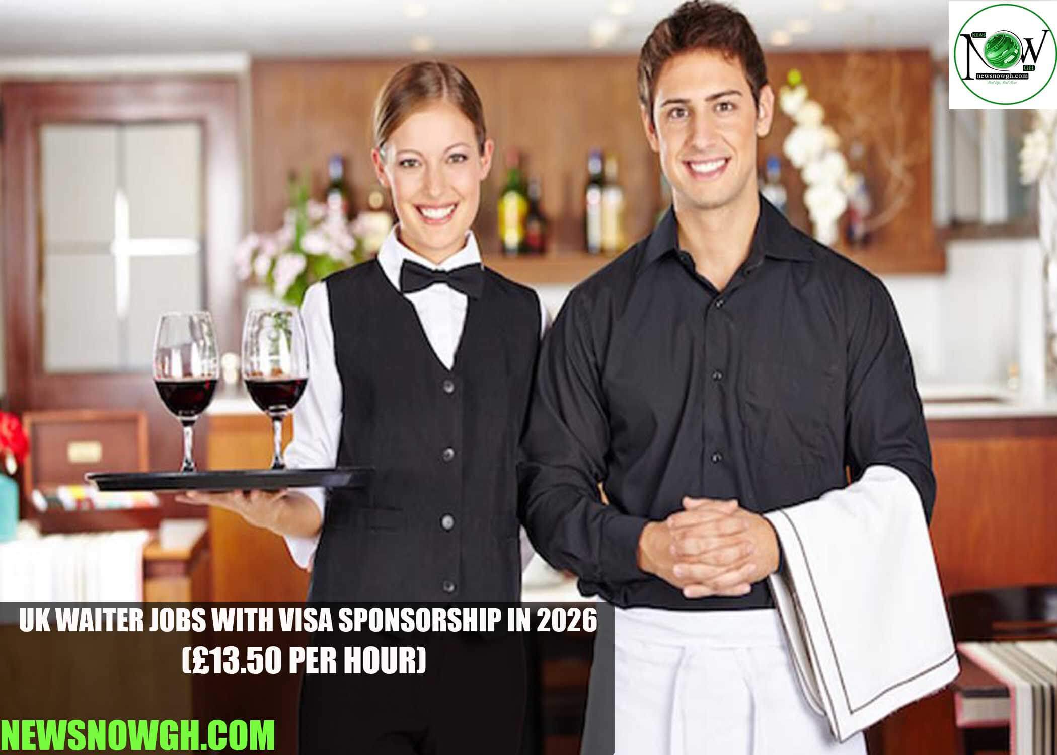 UK Waiter Jobs with Visa Sponsorship in 2026