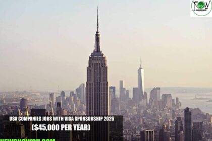 USA Companies Jobs with Visa Sponsorship 2026