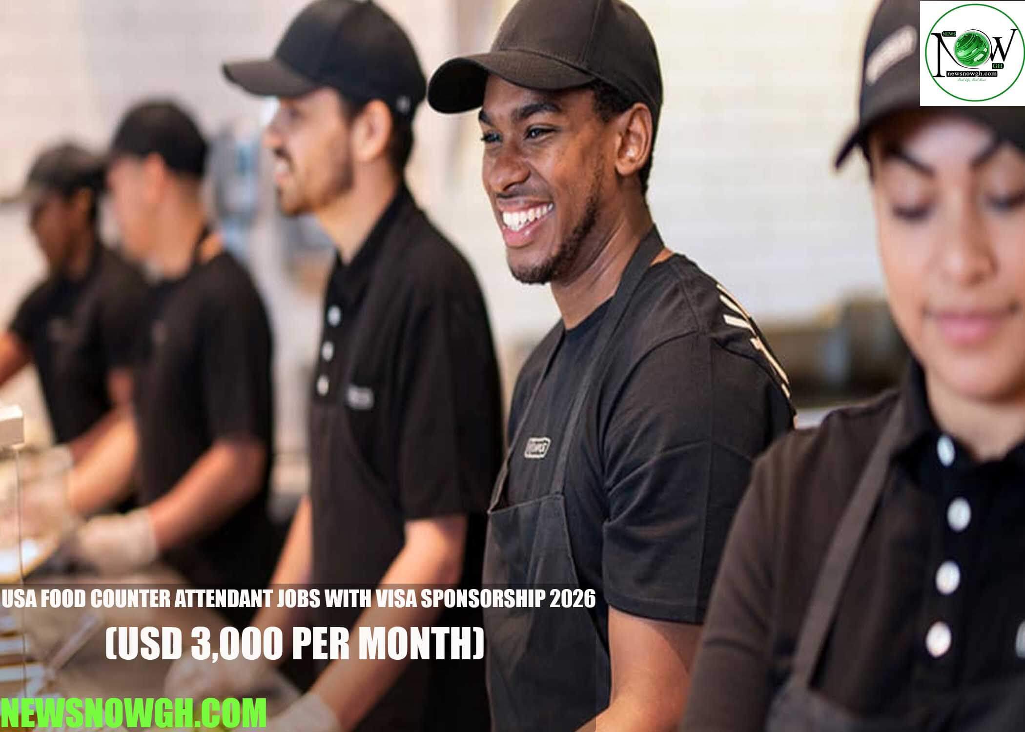 USA Food Counter Attendant Jobs with Visa Sponsorship