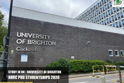 University of Brighton AHRC PhD Studentships