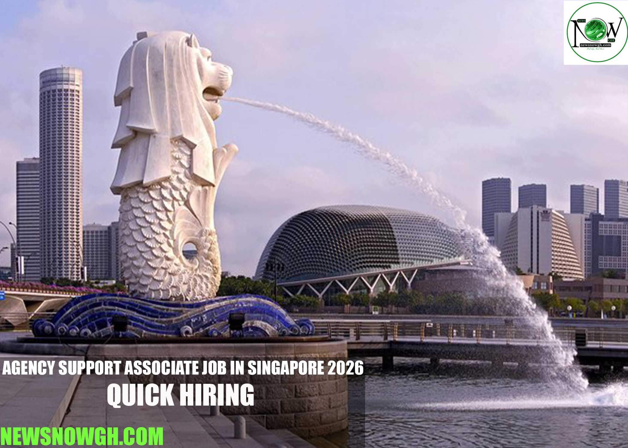Agency Support Associate Job in Singapore 2026
