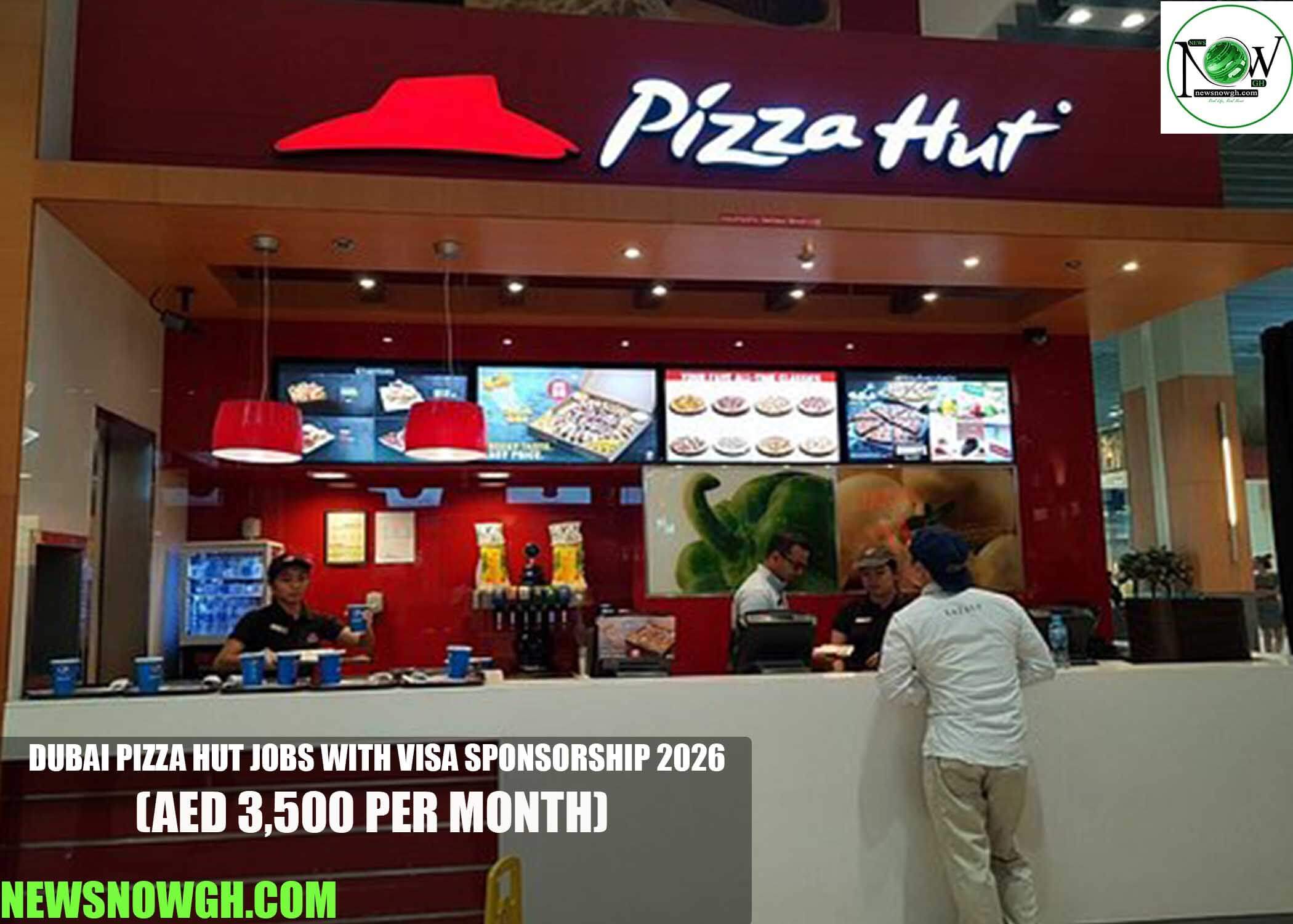 Dubai Pizza Hut Jobs with Visa Sponsorship 2026