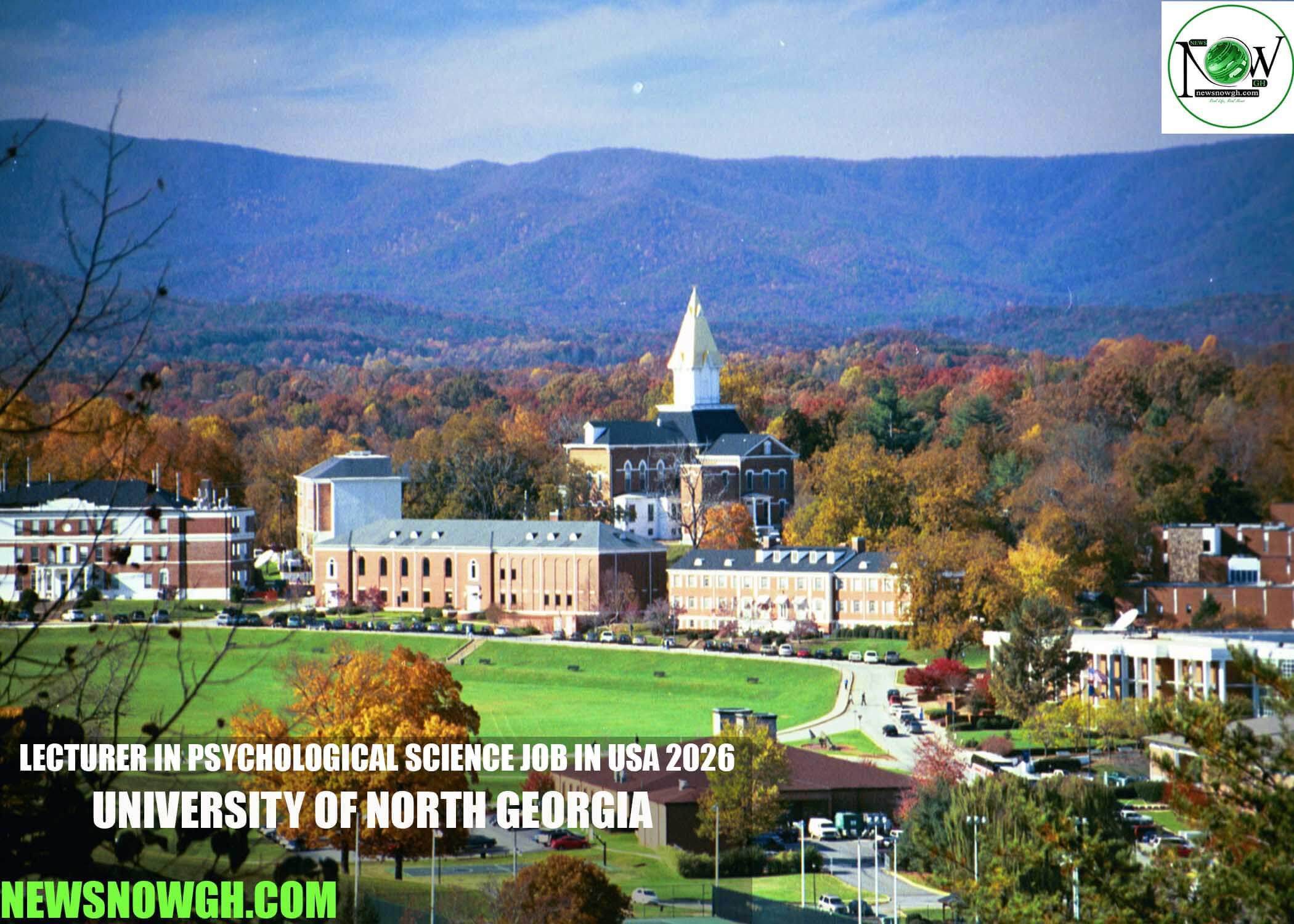 Lecturer in Psychological Science Job in USA 2026 | University of North Georgia