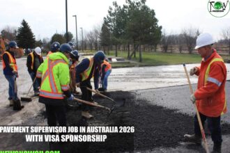 Pavement Supervisor Job in Australia 2026 with Visa Sponsorship