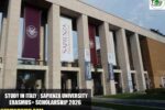 Sapienza University Erasmus+ Scholarship